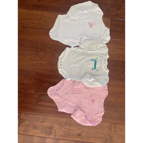 10 Girls Winter Bodysuits 0-3 Month + 1 Fur Vest Hudson Baby~Gymboree~Luvable - Picture 8 of 9